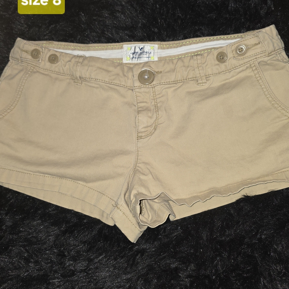 American Eagle Outfitters Tan Cargo Shorts Lightweight Casual